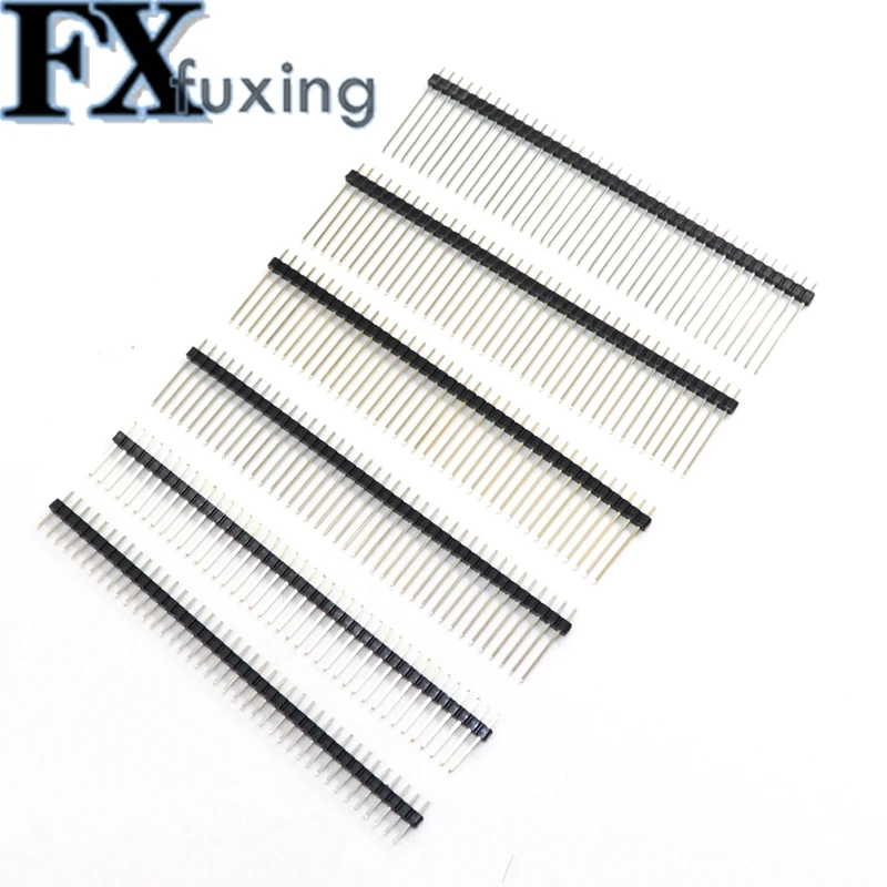5PCS 2,0mm 2,0 Einzigen Zweireihigen Männlichen 2*40P 1*40P Abtrünnigen PCB Board Pin Header Lange 15 17 19mm Stecker Streifen Pinheader 2x40 – Detail 3