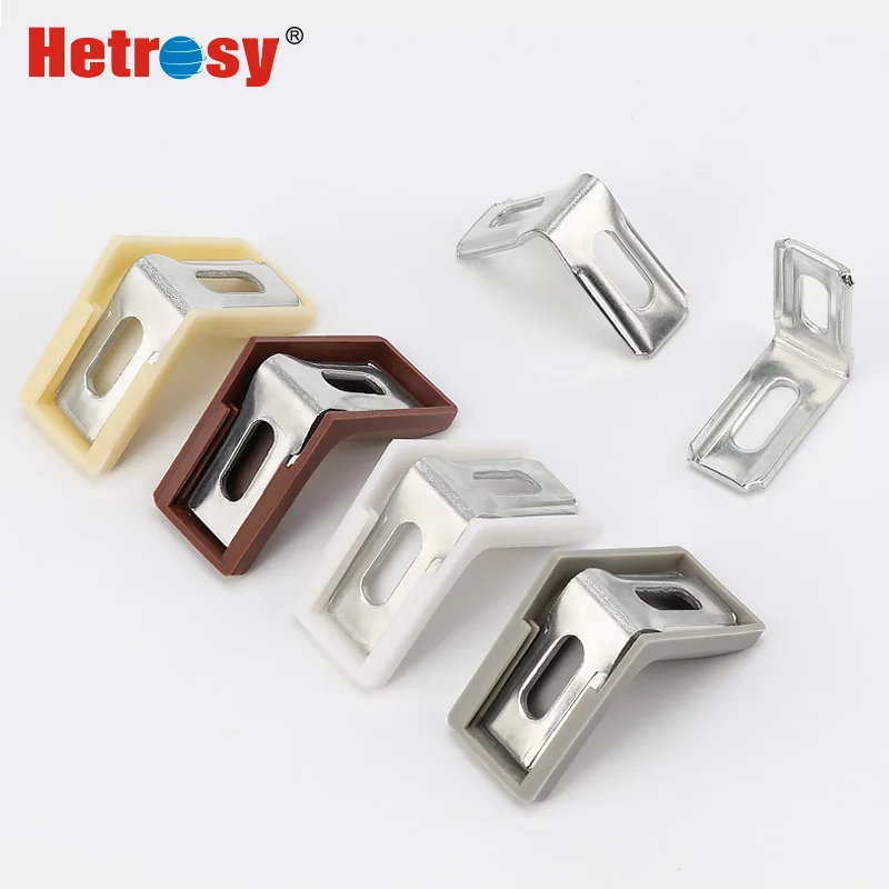 Hetrosy Furniture Cabinet Hardware Corner Brackets Hanging Connector Board for Kitchen Cabinet Wardrobe