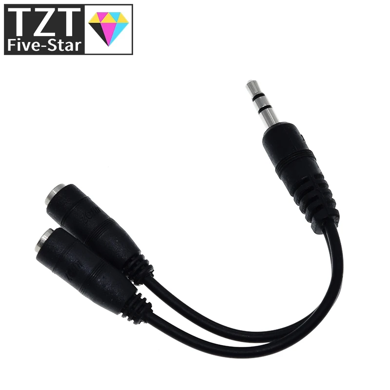 1/3 Stück schwarzer 3,5-mm-Audio-Splitter für Kopfhörer, Ohrhörer und Headsets, geeignet für Tablets, Smartphones, Android-Geräte, MP3- und MP4-Player. – Detail 7