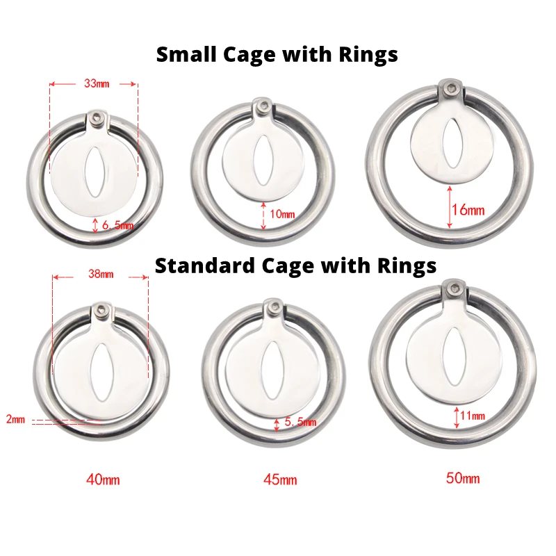 CHASTE BIRD Extreme Small Steel Male Cock Cage Trumpet Penis Anti-Off Chastity Device Enlarged Urethral Hole V4 Adult Sex Toys