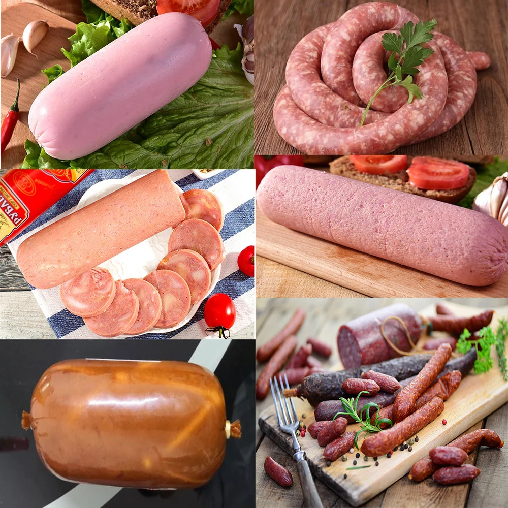 40/50MM x 5/10/20 Meters Dry Collagen Sausage Casing Tube Meat Sausages Casing For Sausage Maker