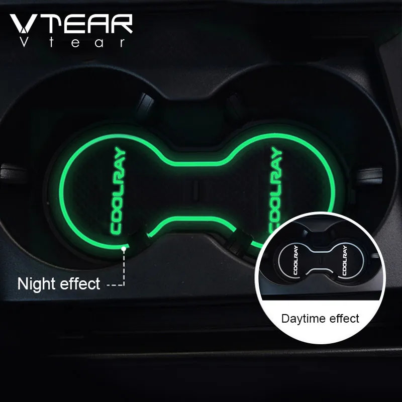 

Vtear For Geely Coolray SX11 BelGee X50 door groove anti-slip pad Car cup mat interior slot styling cushion accessories parts