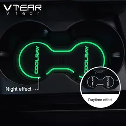 Vtear For Geely Coolray SX11 BelGee X50 door groove anti-slip pad Car cup mat interior slot styling cushion accessories parts