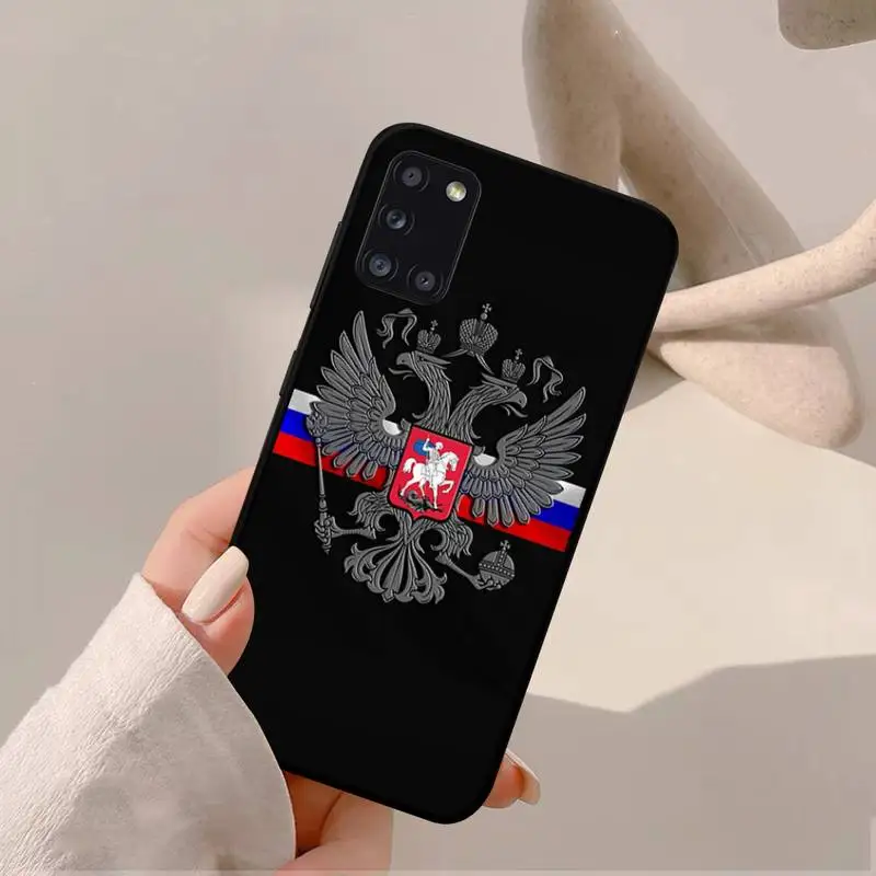 Russia Bandiera coat of arms Cassa Del Telefono per Samsung A 51 30s 71 21s 10 70 31 52 12 30 40 32 11 20e 20s 01 02s 72 copertura