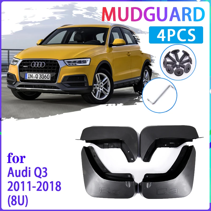 Car Mud Flaps for Audi Q3 8U 2011~2018 2012 2013 2014 2015 2016 2017 Mudguard Splash Guards Fender Mudflaps Auto Accessories