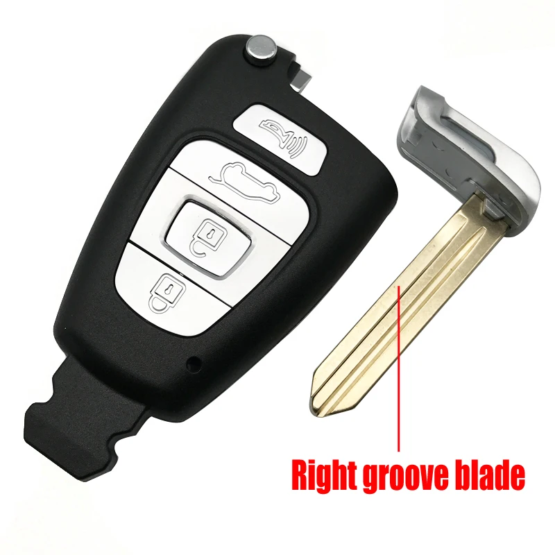 4 Buttons Smart key Case For Hyundai Veracruz 2007 2008 2009 2010 2011 2012 Replacement Remote Key Shell keyless Entry Fob