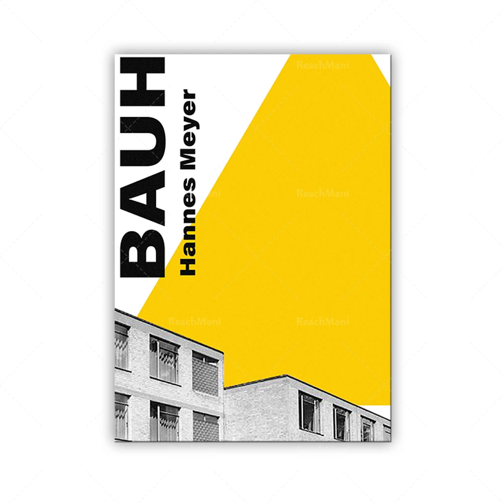 Bauhaus Poster, Exhibition Bauhaus wall art, bauhaus exhibition poster, German style of architecture Walter Gropius
