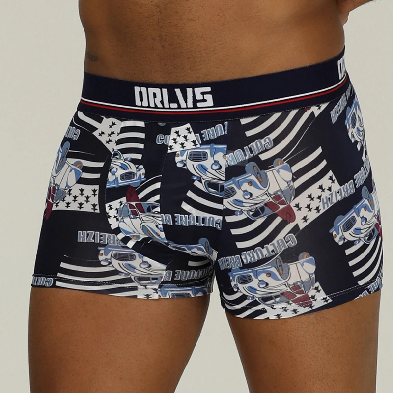 ORLVS Brand male underwear men boxer male pants cueca tanga quick dry ropa interior hombre men boxer shorts masculina breathable