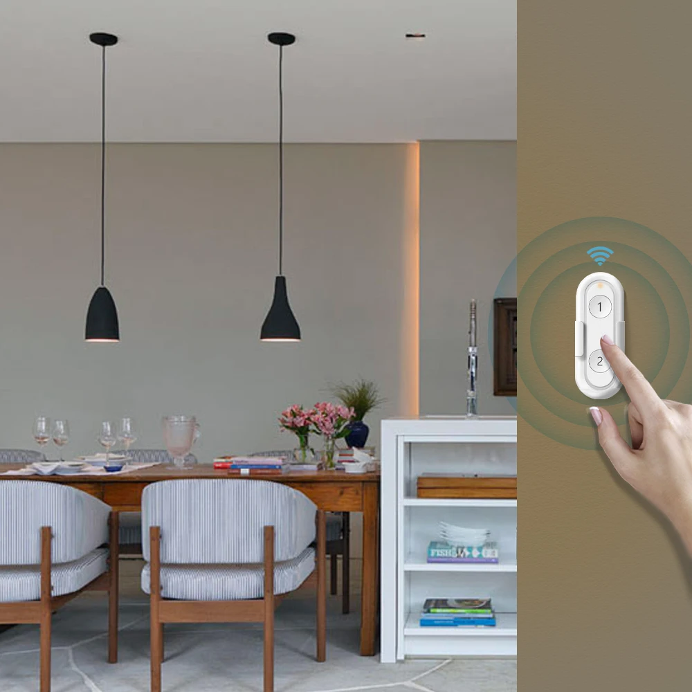 Tuya ZigBee 3.0 Wireless 2 Gang interruttore di controllo remoto compatibile con Smart Life Home Assistant DIY fai da te