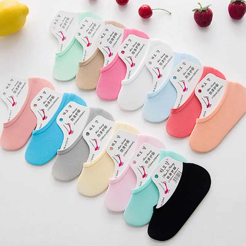 

Summer Velvet Invisible Ankle Sock children Kids Candy-Colored Hidden Short Sock Breathable Thin Socks Women's Spot Wholesale