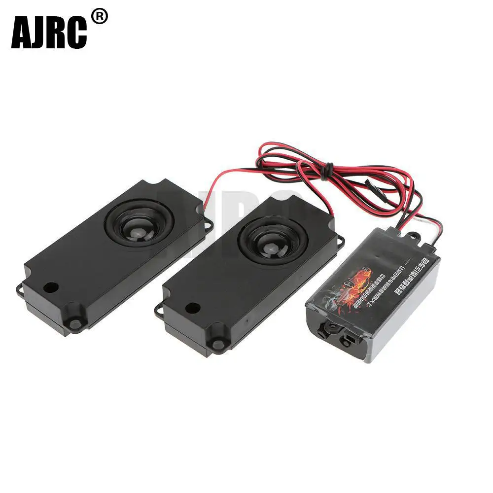 

2 Speakers Motor Sound Simulator 10 Sound Effect Two Speakers Accelerator Linkage Engine Sound Group For 1/10 Rc Crawler