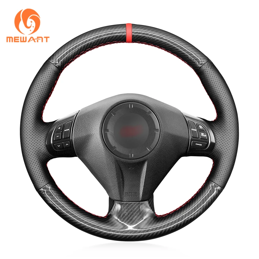 

MEWANT PU Carbon Fiber Steering Wheel Cover for Subaru Forester Legacy Outback Exiga Impreza WRX STI 2008 2009 2010 2011-2014