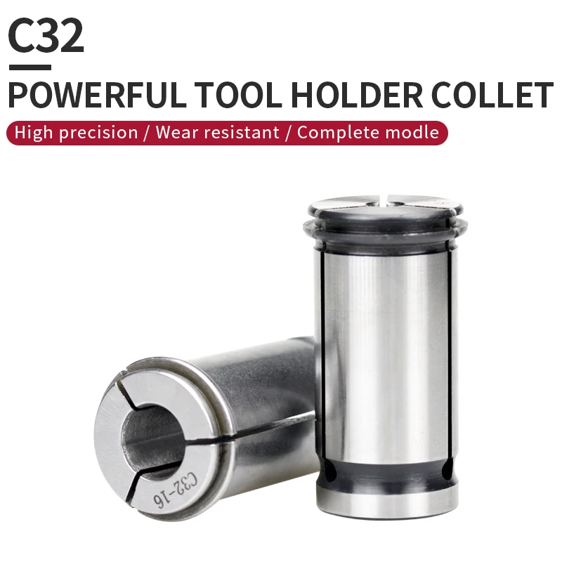 Presisi Tinggi Kuat Collet C32 C32-3 C32-12 C32-17 C32-22 C32-25 CNC Collet Chuck Holding Alat Kuat Gipping Kisaran 3-25Mm