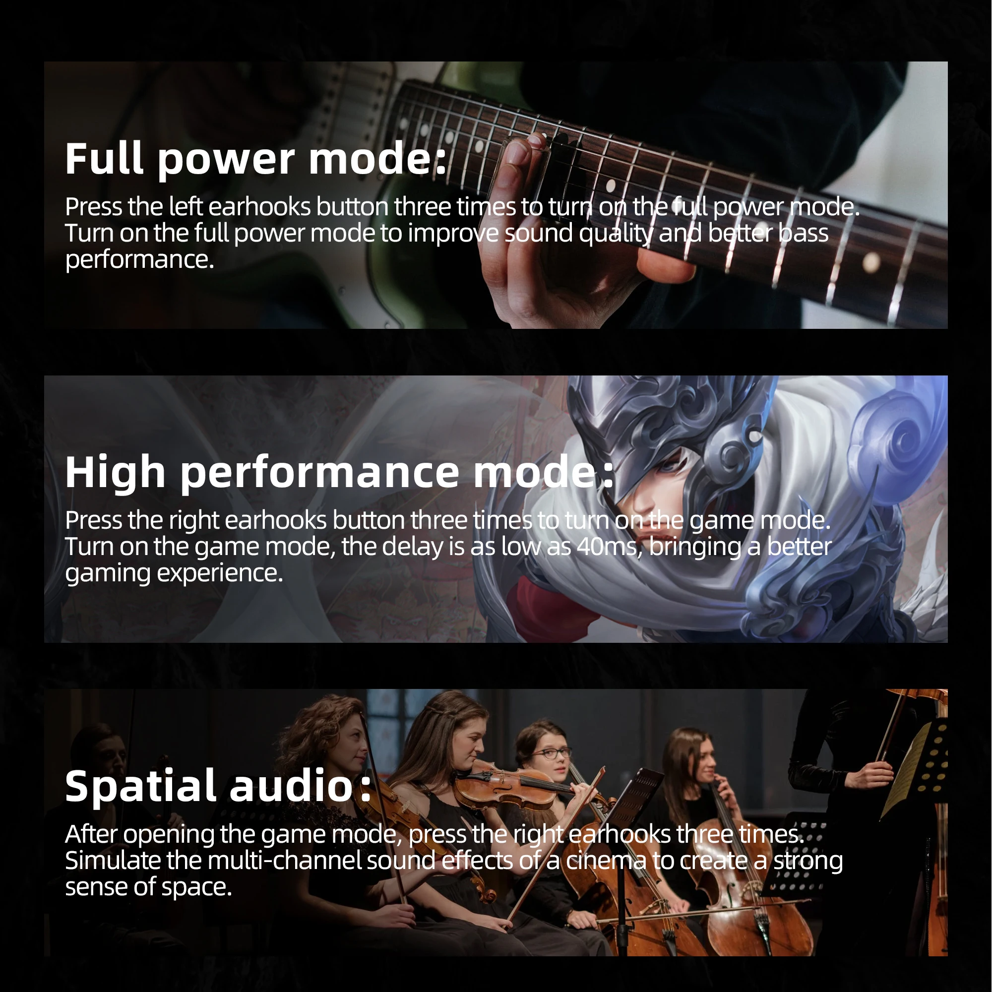 KZ Az10-auriculares inalámbricos con Bluetooth 5,2, cascos con gancho para la oreja, HIFI, deportivos, con cancelación