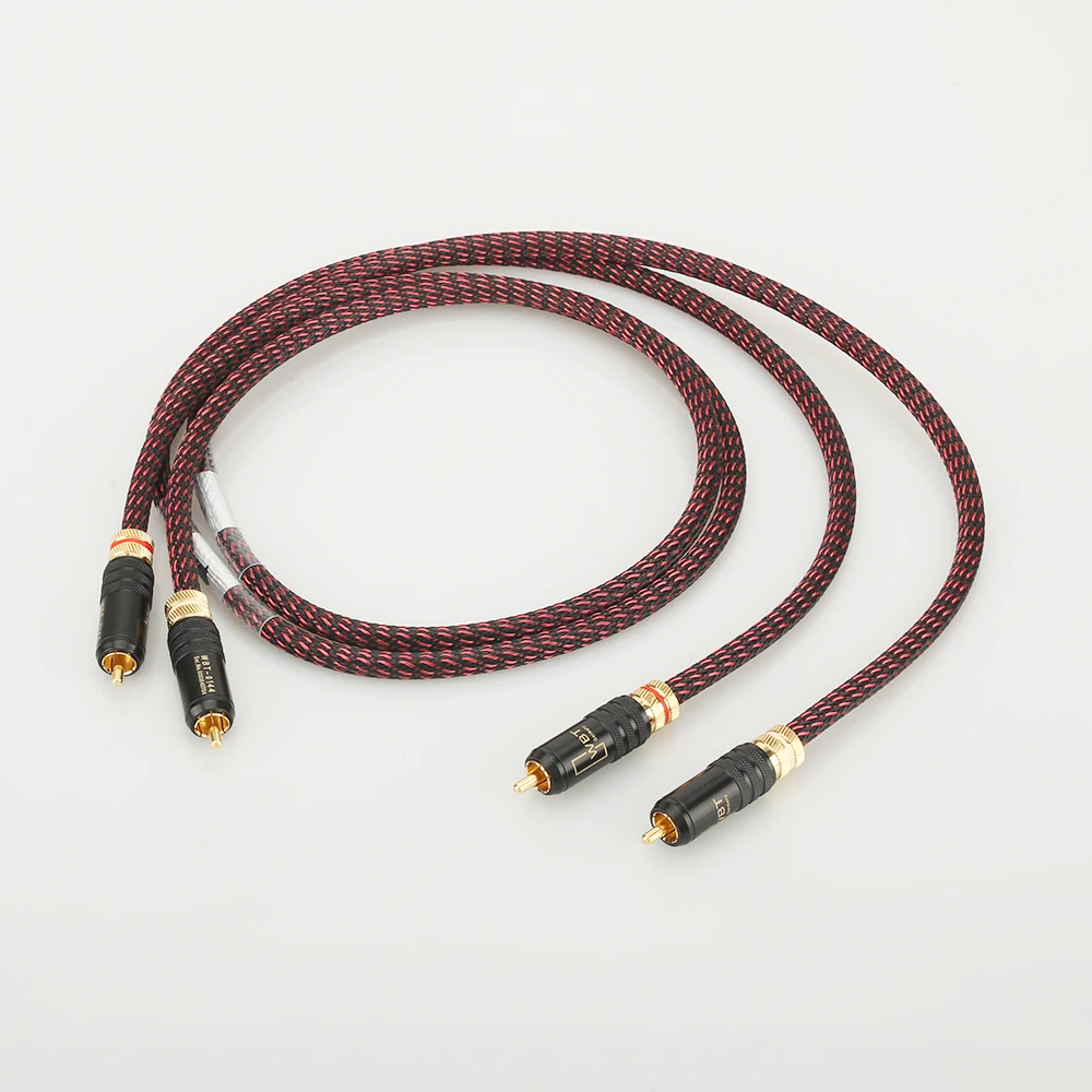 HIFI Thickened Wall Budweiser Connector A53 Professional Broadcast Cable Manual RCA Cable extension cable