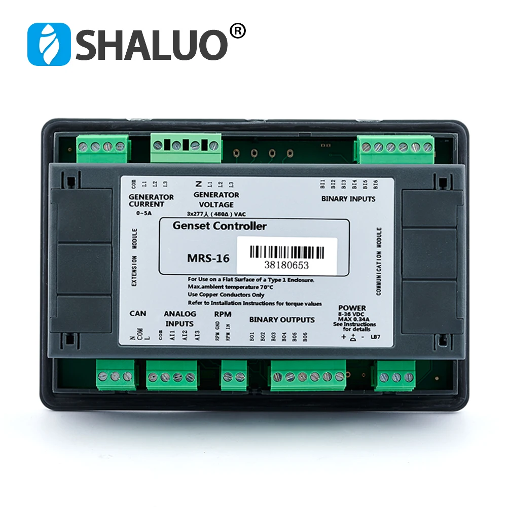 Imagem -05 - Módulo de Controle de Display Lcd para Gerador Diesel Painel de Controle Remoto Auto Start Compatível com Original Mrs16 Mrs10