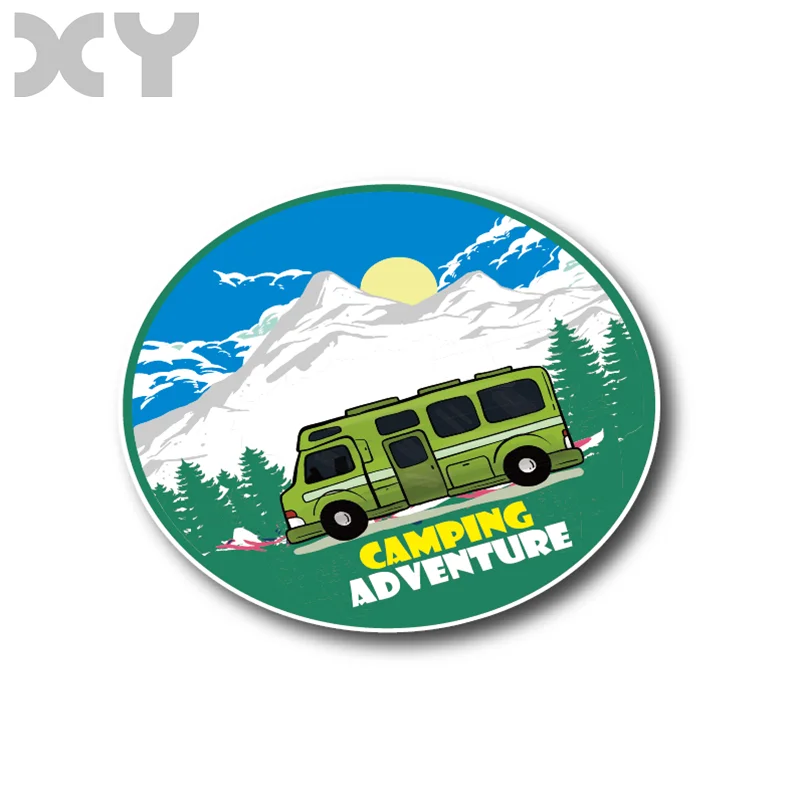 Reflective Type Car  Stickers Decal Vinyl for RV Travel Camping Adventure Touring car Waterproof 11CMX11CM