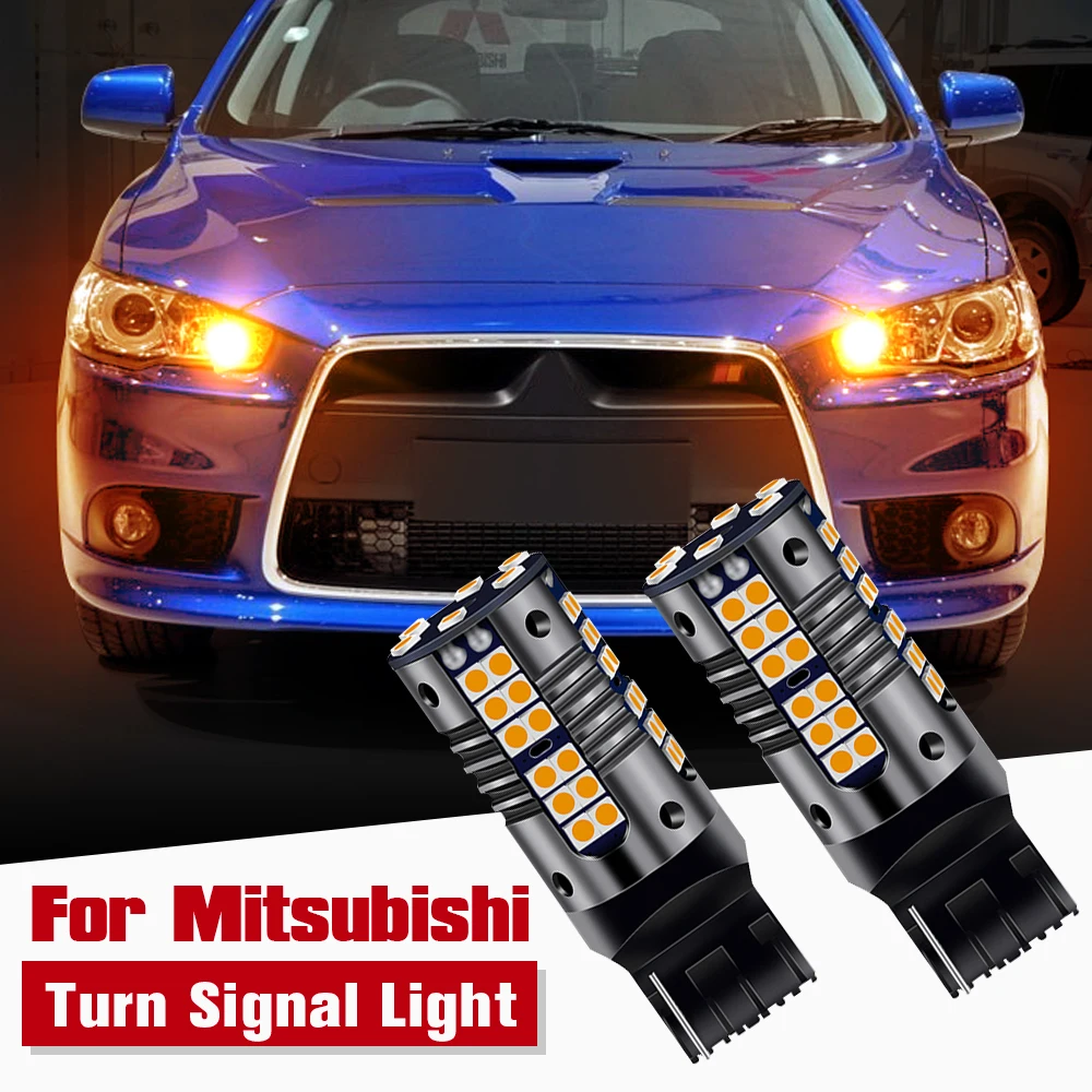 

2pcs LED Turn Signal Light Blub WY21W T20 7440A Canbus For Mitsubishi ASX Lancer Outlander 1 2 Pajero Shogun 4 V80 V93 V97 V98