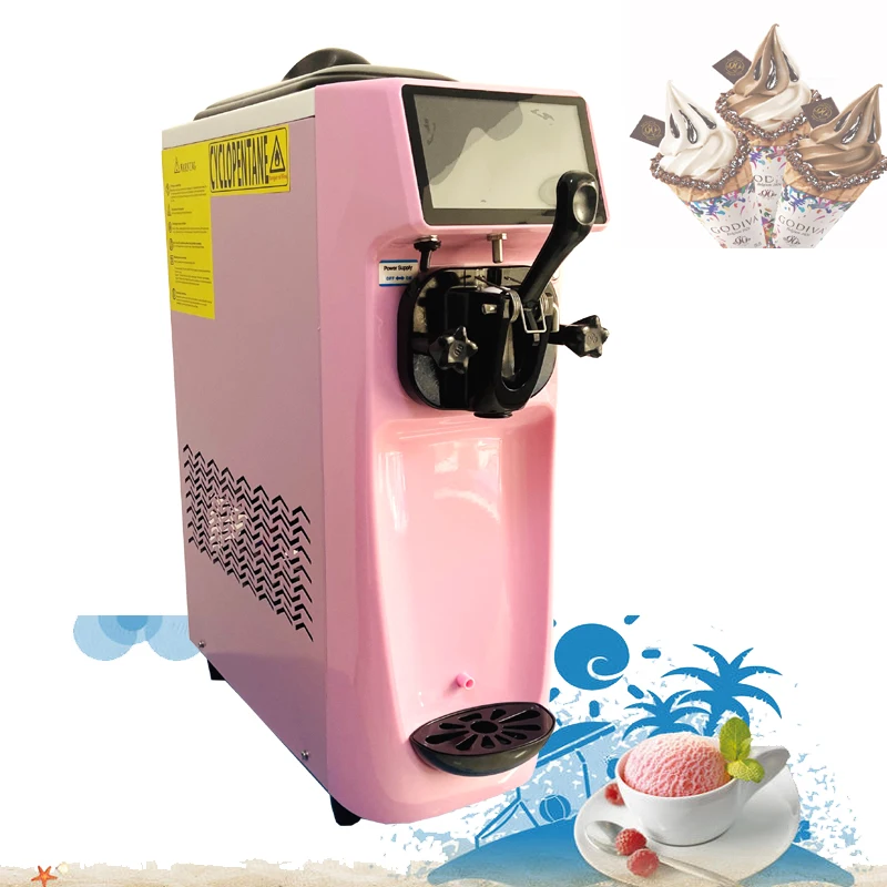 

Ice Cream Machine Commercial Small Soft Ice Cream Desktop Automatic Single Head Ice Cream Machine Icecream Maker