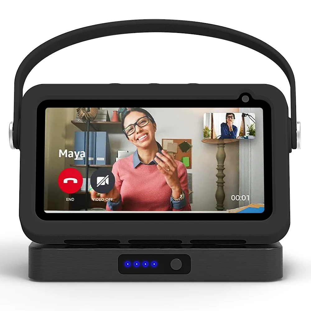 Batteria Liboer per Echo show 5 1st/2nd Alexa Smart Display Speaker caricabatterie portatile Echo show 5 base batteria