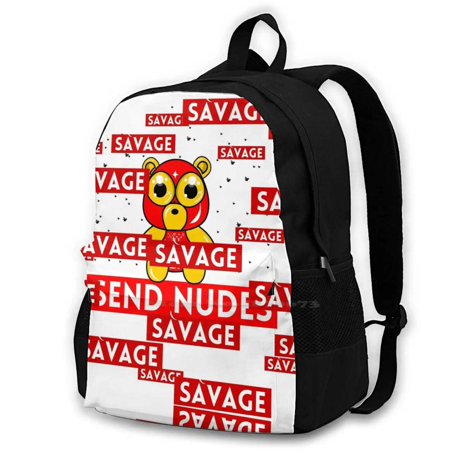 Savage Overload New Arrivals Unisex Bags Casual Bag Backpack Anime And Chill Send Hip Hop Hip Hop Music Savage Hip Hop Rap