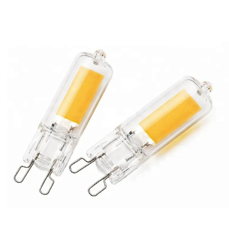 Ampoule en verre LED à intensité variable, lustre suspendu, cristal G4, G9, COB, 3W, 5W, 7W, 3000K, blanc naturel, 4000K, 6000K, AC220V, 110V, 10 pièces