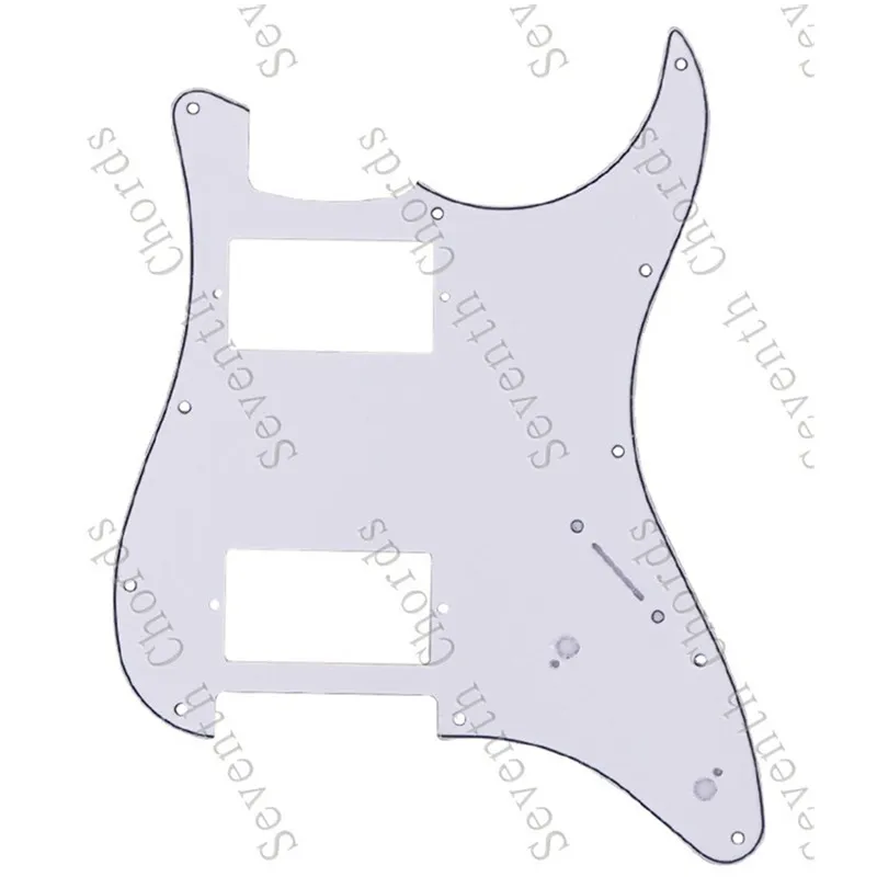 3 Ply HH Elektrische Gitarre Gitarre Schlagbrett Scratch Platte PickGuard Anti-scratch Platte Mit Schraube 2pot Montieren Loch gitarre Teile – Detail 3