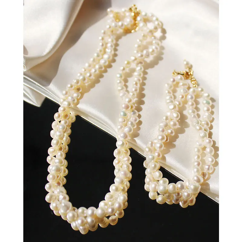 

Necklaces for Women Neck Chain Female Jewelry Free Shipping Wholesale Choker Double Aesthetic Pearl Classic Vintage Fashion