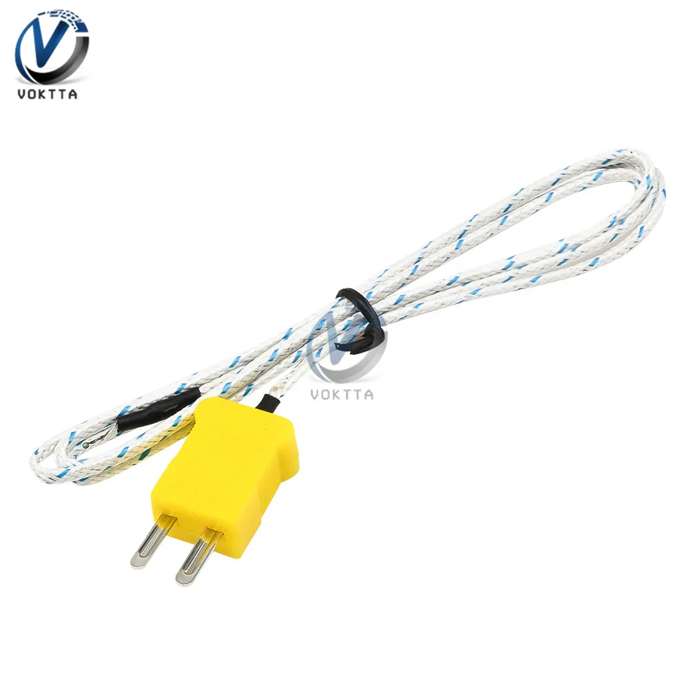 1M K-type Thermocouple Control Thread Probe Temperature Sensor Thermocouple Probe Cable -20-500C For Temperature Controller