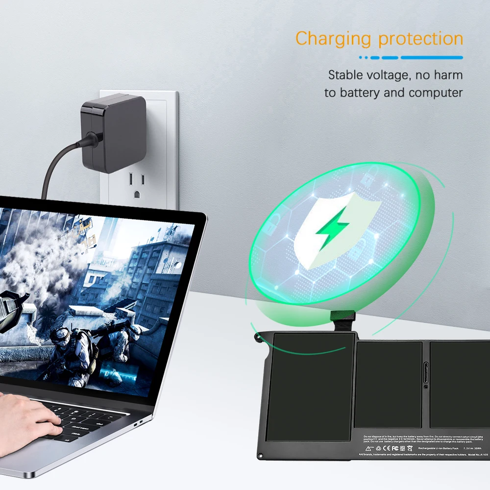 Camason แบตเตอรี่แล็ปท็อปสำหรับ Apple MacBook Pro/Air Notebook แบตเตอรี่ A1278 A1502 A1398 A1466 A1370 A1322 A1369 A1375 A1405 a1406