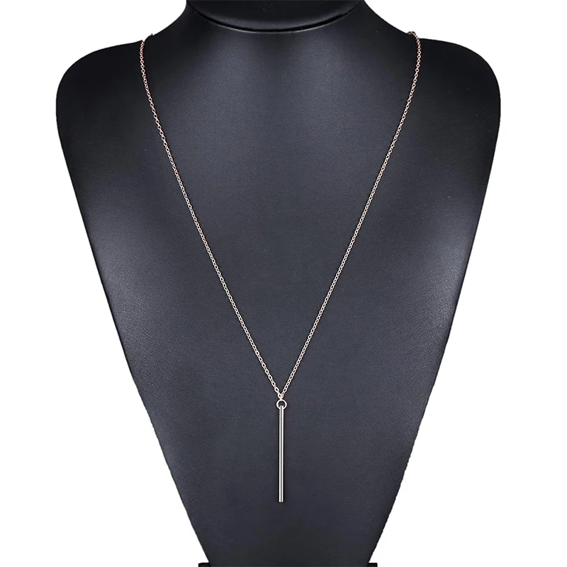 Classic Geometric Chain Necklace For Women Fashion Ladies Valentine Gifts Female Wedding Party Pendants Long Necklaces Jewelry