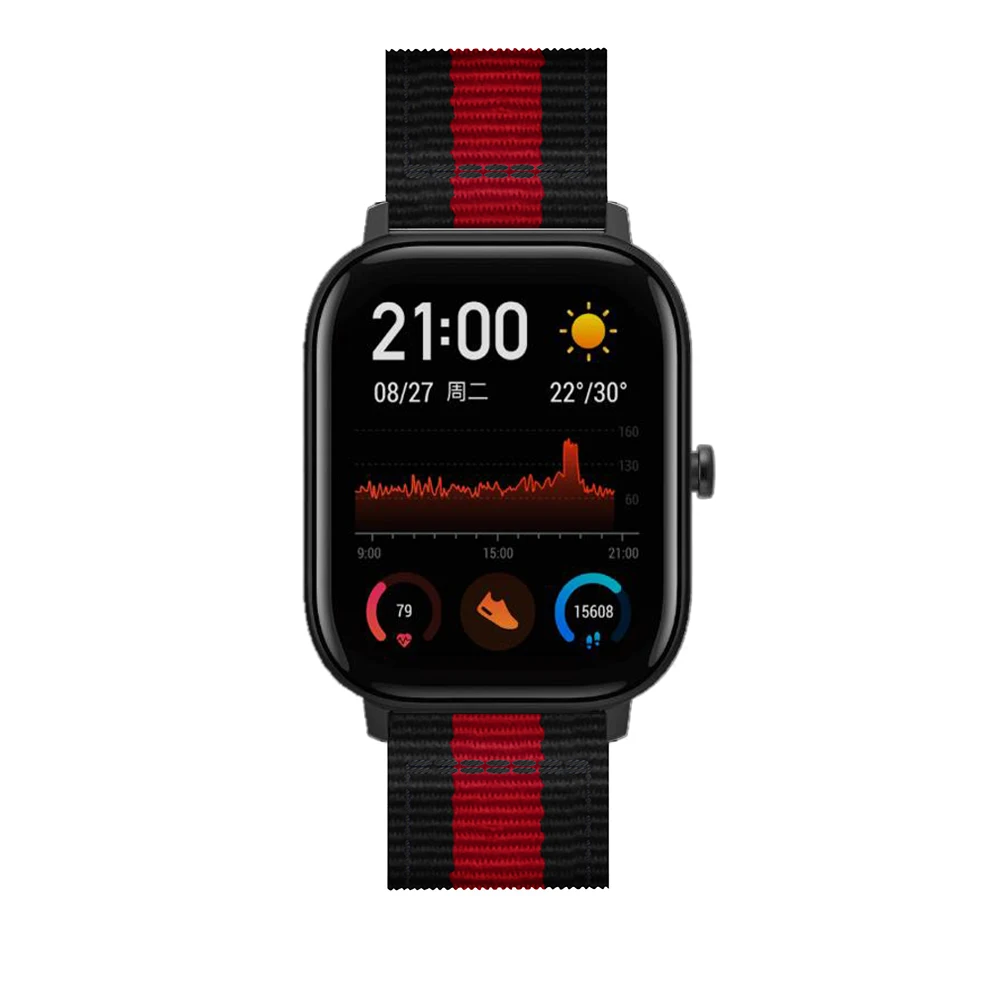 Neues Nylon-Armband für Amazfit Bip Lite Youth 20mm Uhrenarmband Ersatz für Xiaomi Huami Amazfit GTS Bit Band Armband Handgelenkschlaufe – Detail 13