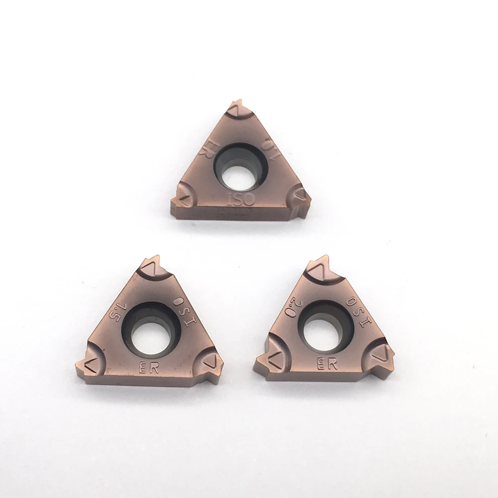 10PCS 16ER M AG60 AG55 1.0 1.5 2.0 2.5 3.0 Lathe Stainless Steel And Steel Parts Are Universal Carbide Inserts CNC Machine Parts