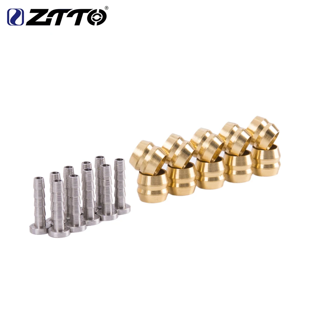 ZTTO MTB Bike Connector Insert And Olive Set For Parts Mountain Bicycle Hydraulic Disc Brake Hose For SLX XT M8000 BH90 BH59