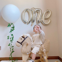 One Balloon Siamese Letters Children's Birthday Party Wedding Anniversary Decoration Aluminum Foil Balloon Wholesale