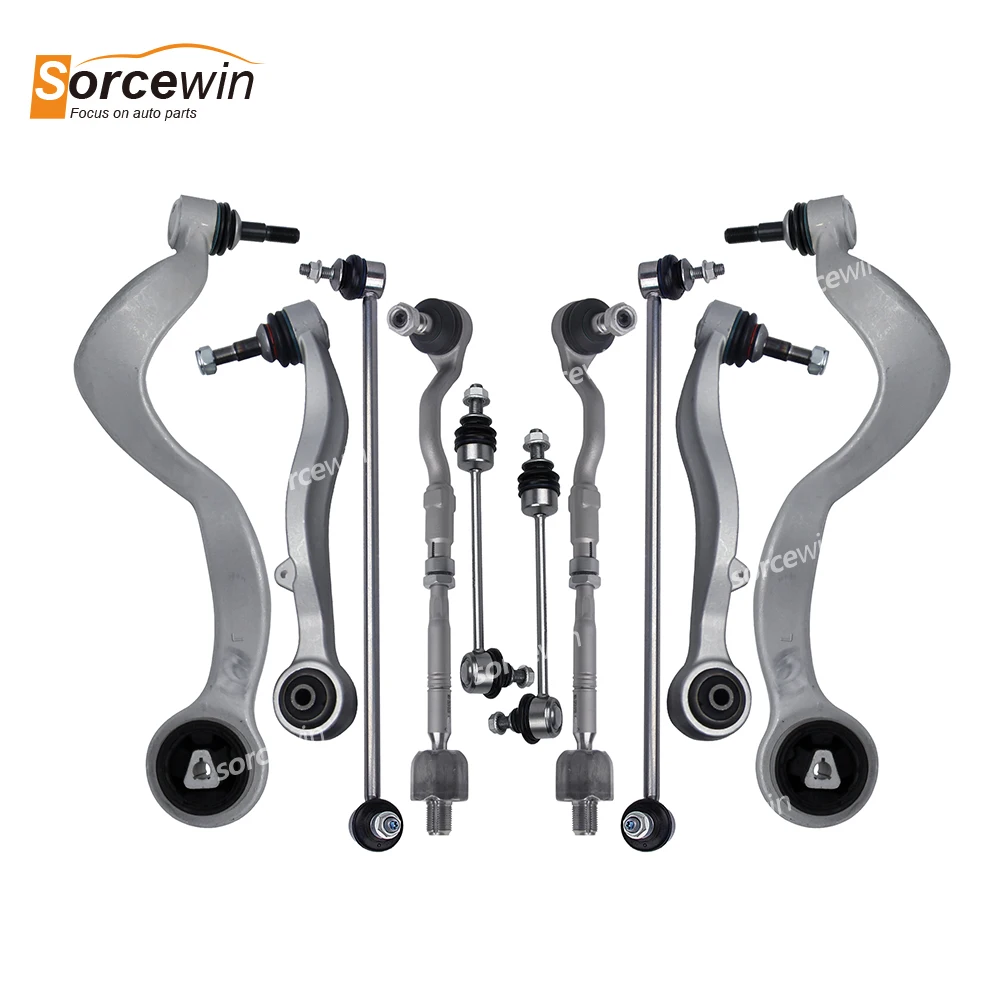 Auto Parts Car Front Suspension Parts 10 Pcs Control Arms Kit Ball Joint Assembly For BMW 750i E65 E66 745i 760i 750Li 745Li