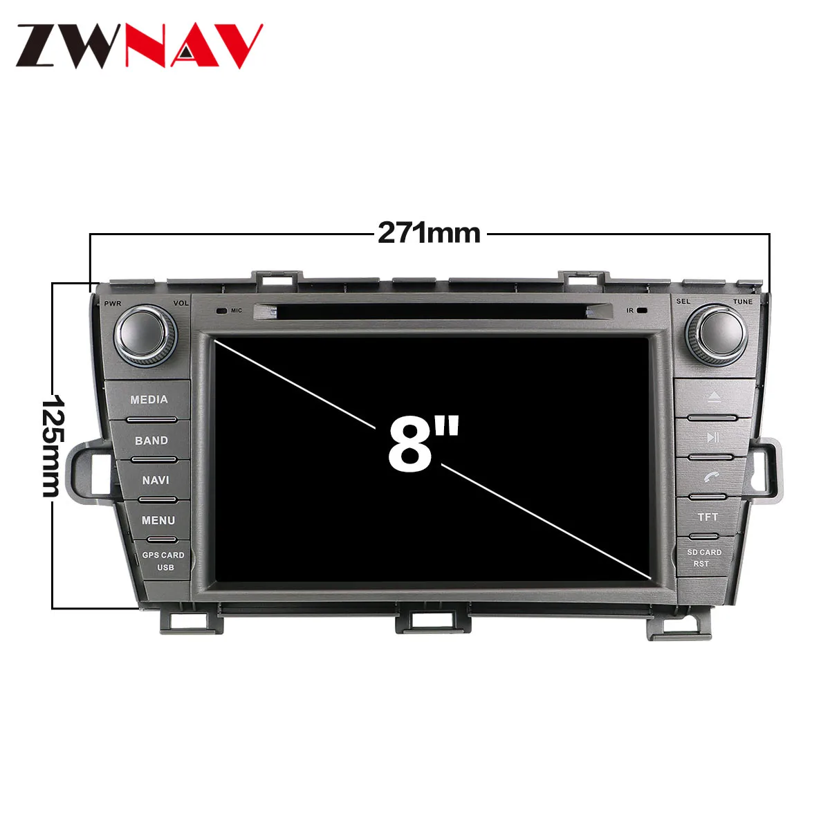 Car DVD Player Android 10 Octa Core Multimedia Player GPS Navigation For Toyota Prius RHD 2009-2013 Auto Radio Stereo Head Unit