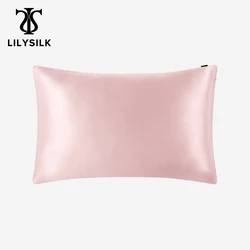 Lilysilk– taie d'oreiller 100 soie, cheveux avec fermeture éclair cachée, 19 couleurs Terse pour femmes, hommes, enfants, filles, luxe, livraison gratuite