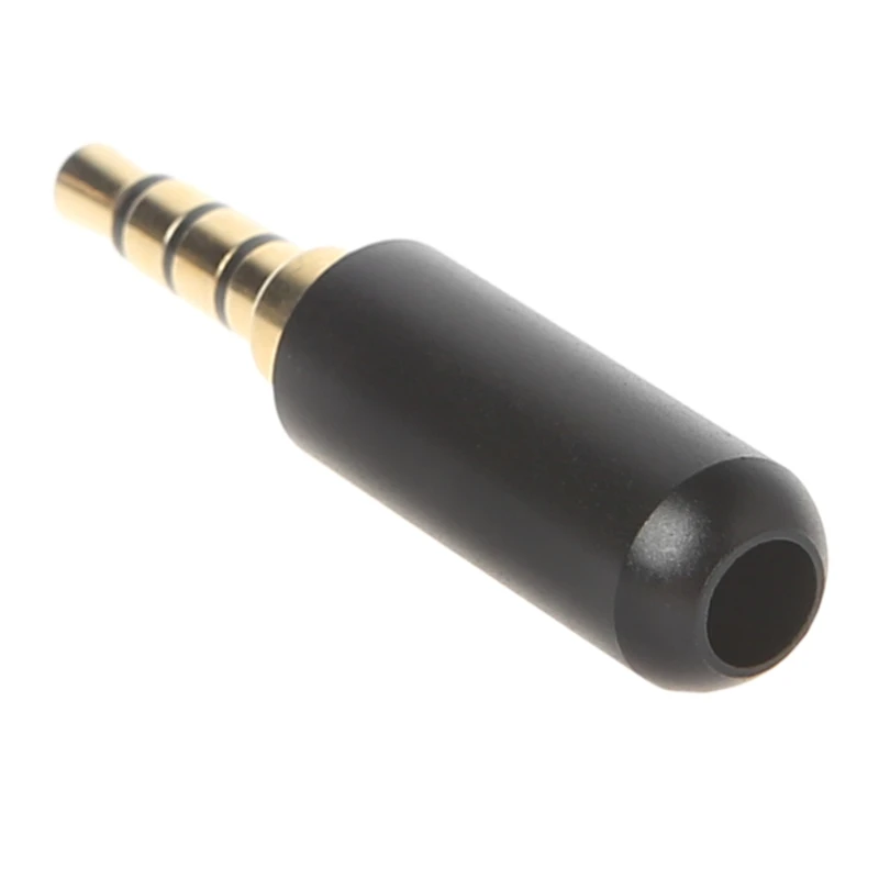 3.5mm 4 polak słuchawki lutowania Jack męski wtyczka słuchawek do naprawy Adapter Audio