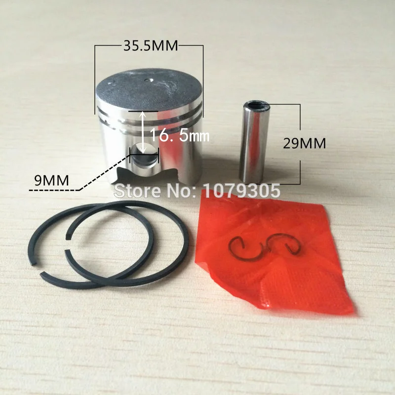 33CC 36 Brush Cutter Piston Kit with Piston Ring for 1E36F Engine 36MM Grass Trimmer Parts