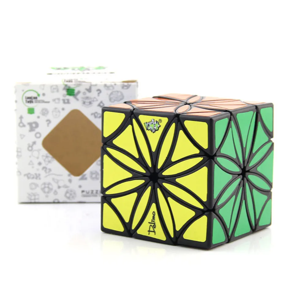 LanLan-Cube magique en forme de fleur étrange pour enfants, cubes de puzzle de vitesse, jouets de puzzle professionnels, cadeau pour enfants