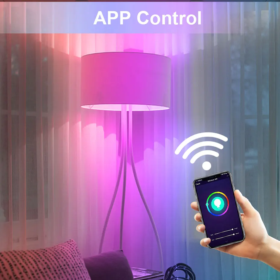 Tuya Smart Life Led Bulb For Home E27 E14 GU10 Led 8W 12W 15W Wifi Lamp RGBW RGBWW App Control Work With Alexa /Google Home
