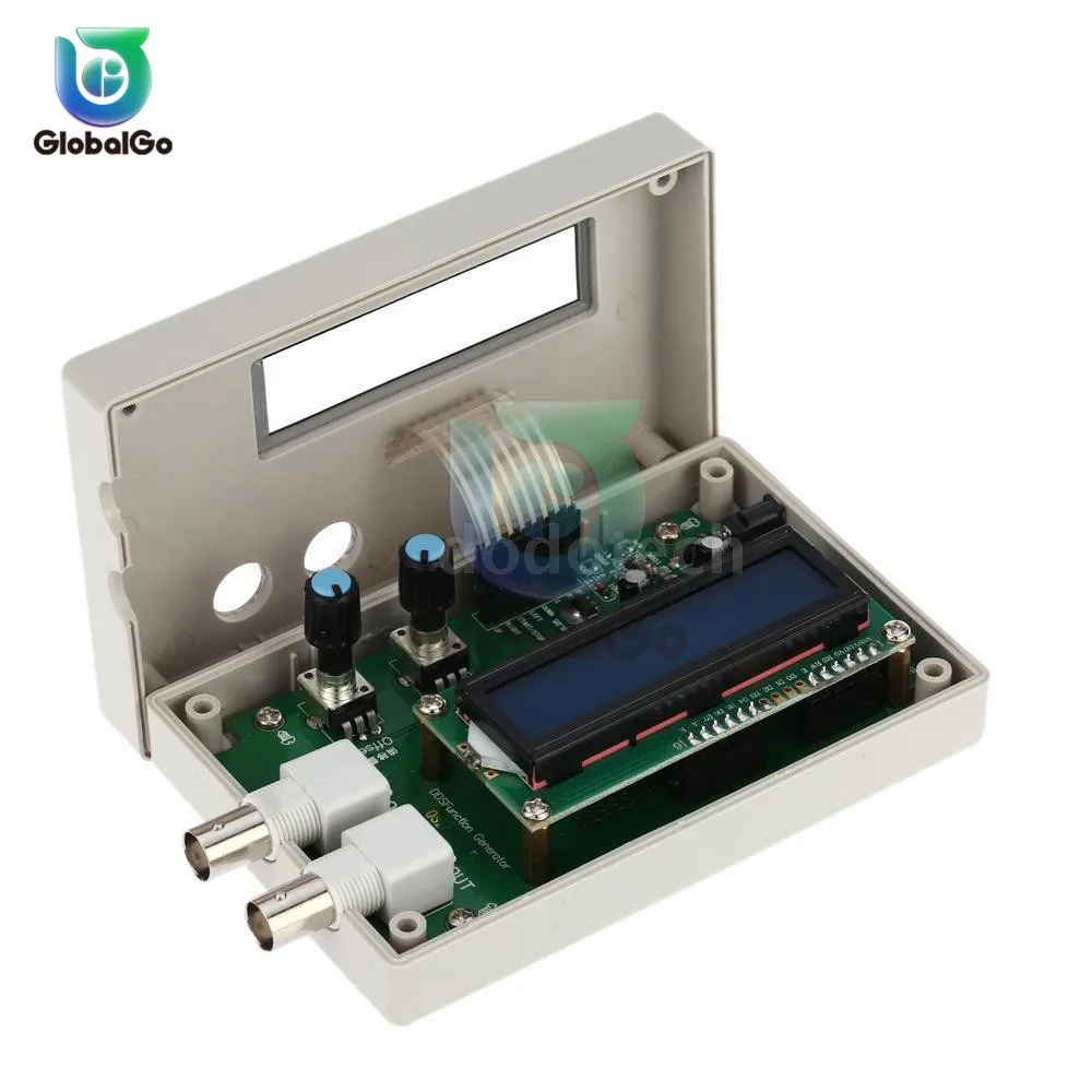 DC 9V 1602 Display LCD Digitale DDS Funzione Signal Generator Module Sine Triangolo Onda Quadra Cavo USB 1HZ-65534HZ