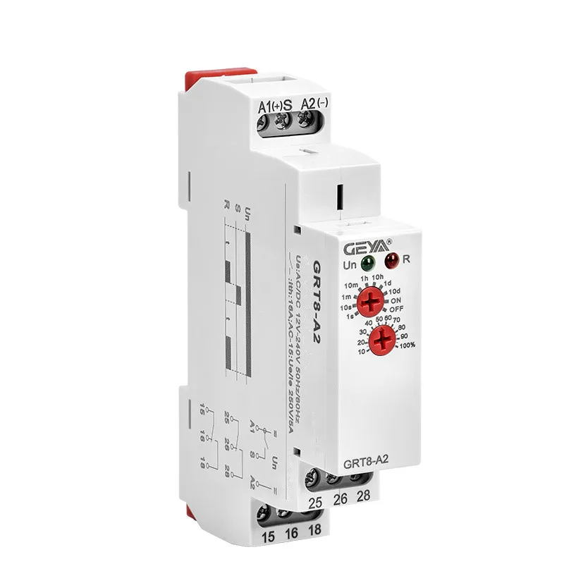 

Delay on Time Relay 12V 24V 220V DIN Rail Type Electronic Timer Relay 220V AC230V OR AC/DC12-240V