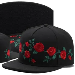 Fashion Fastball czapka czapka bejsbolówka w stylu hip-hop haft z różami kapelusz mężczyźni i kobiety czapki uliczne bawełniane czapki z prostym daszkiem regulowane gorras