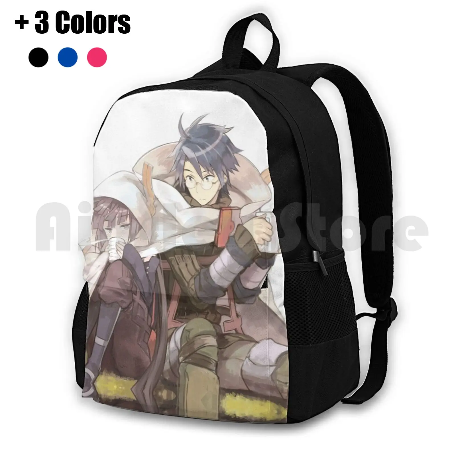 Log Horizon Outdoor Hiking Backpack Waterproof Camping Travel Log Horizon Loghorizon Anime Animation Videogame Videogames Manga