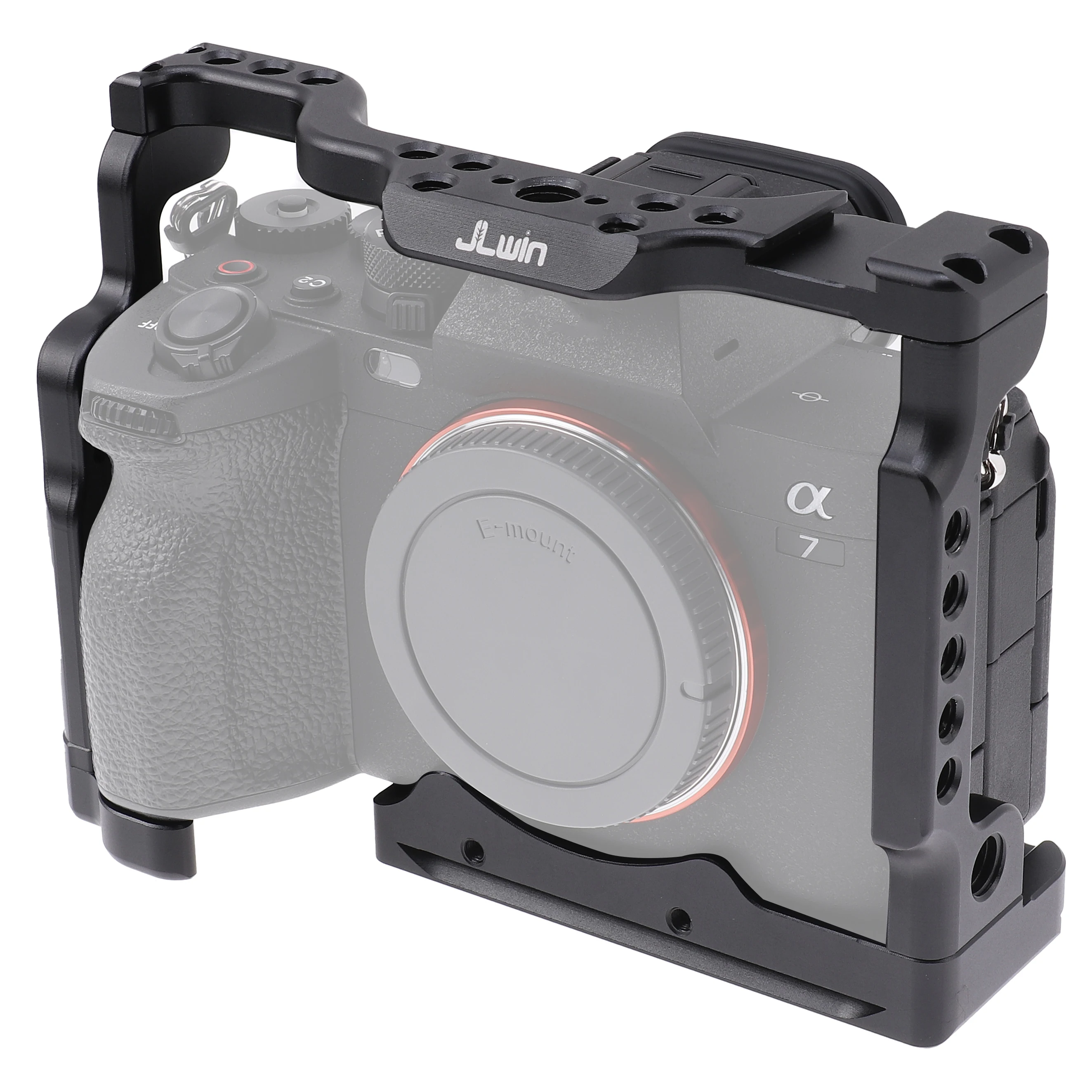 CNC Aluminium DSLR Kamera Kandang Kit Perpanjangan Bingkai Sepatu Dingin untuk Sony A7IV A7 Mark IV A7M4 A7SIII Kamera Tanpa Cermin Penjepit Video