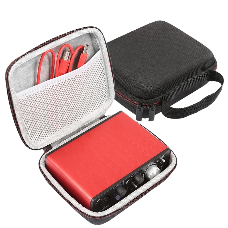 LTGEM EVA Hard Travel Case For Focusrite Scarlett Solo 2i2 (2nd Gen) USB -Audio Interface