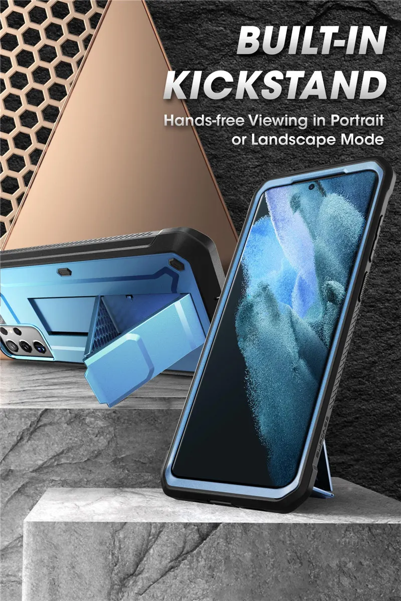 SUPCASE For Samsung Galaxy S21 Ultra Case (2021 Release) 6.8" UB Pro Full-Body Holster Cover WITHOUT Built-in Screen Protector
