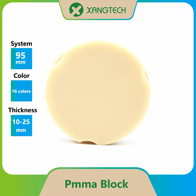 

XANGTECH Zirkonzahn Multilayer Pmma Discs 16 colors for Dental Lab 95mm System